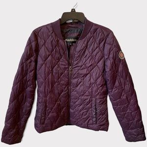 Wine/ maroon Madden NYC puffer jacket size m